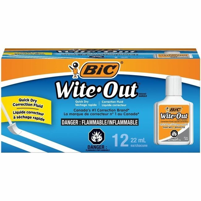 BIC Corporation Fluid Correction Quick-Dry BICWOFQD12WE
