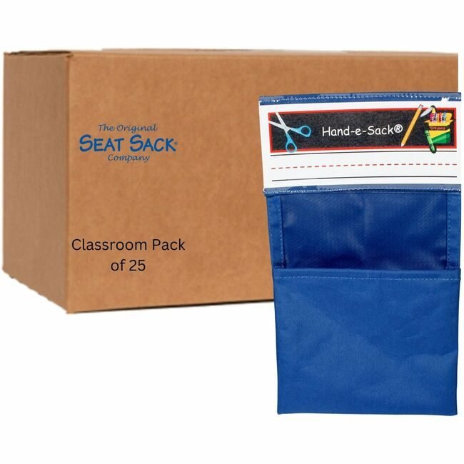 The Original Seat Sack Company Pouch Desk Adhes 25 Pack Blue SSK50190