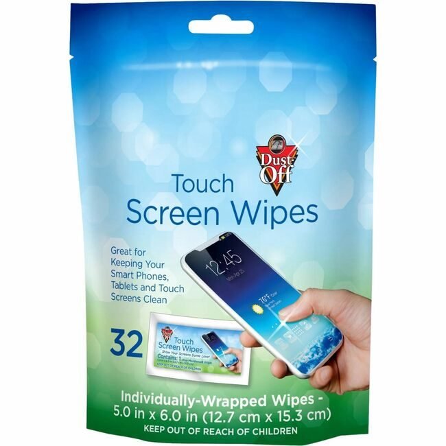 Falcon Safety Products / Dust-Off Wipes Touchscn Foil Wrap 32 FALDTSW32M