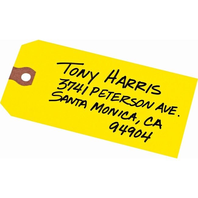 Avery Products Corporation Tags Shipping #5 Plain Yellow AVE12325
