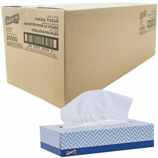 Genuine Joe Tissue Facial 2PLY 100SH We GJO26100