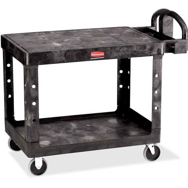 Rubbermaid Commercial Products Cart Utility Flat Black RCP452500BK