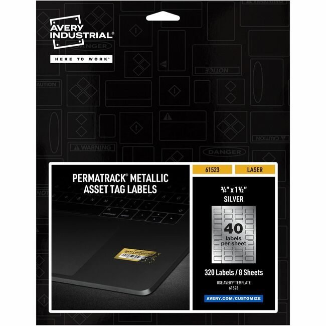 Avery Products Corporation Label Tag Metlc Slv 320 Pack AVE61523