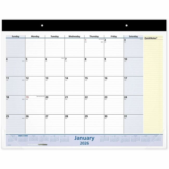 ACCO Brands AT-A-GLANCE Calendar Dskpad Qknts 22X17 AAGSK700-00