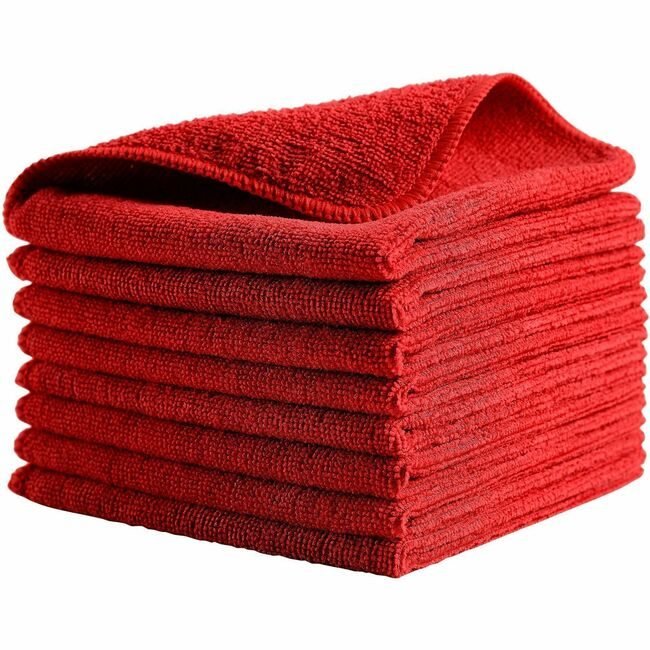 Rubbermaid Commercial Products Cloth Mf Hygen R40 12X12RED RCP1820577