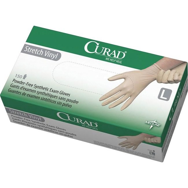 Medline Industries Glove Exam Stretch Vinyl Large MII6CUR9226