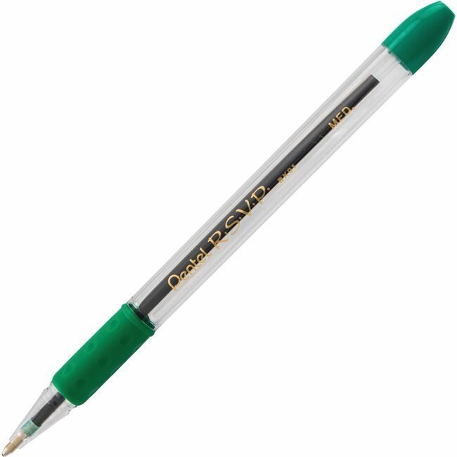 Pentel of America Pen Rsvp Bp Medium Green Dz PENBK91D