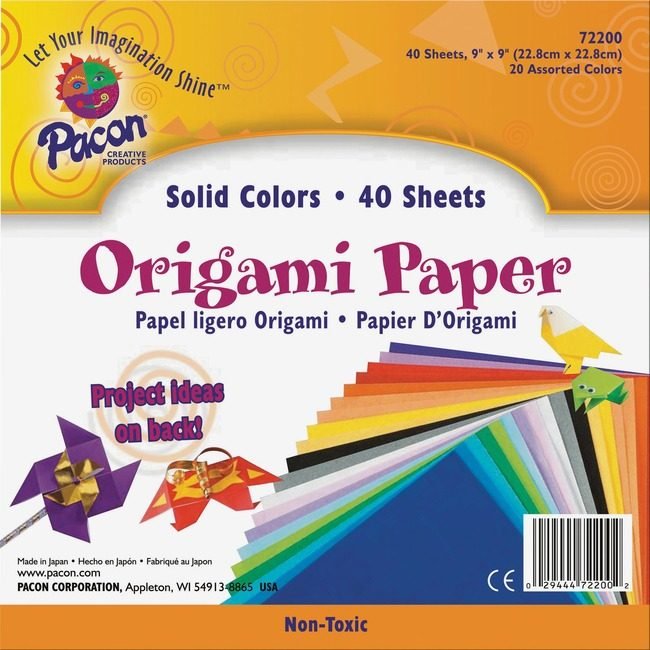 Pacon Corporation Paper Origami 9X9 Assorted 40SH PAC72200