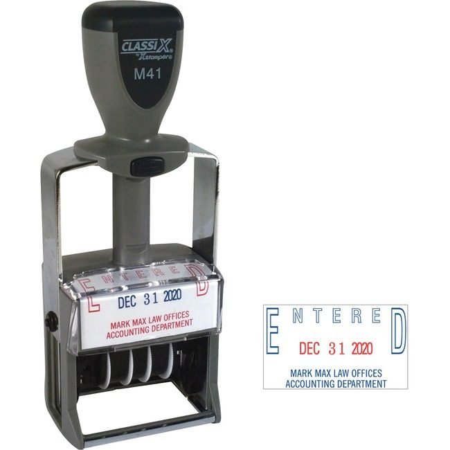 Shachihata / Xstamper Stamp Date 1-1/8X1-5/8 6LNE XSTM41