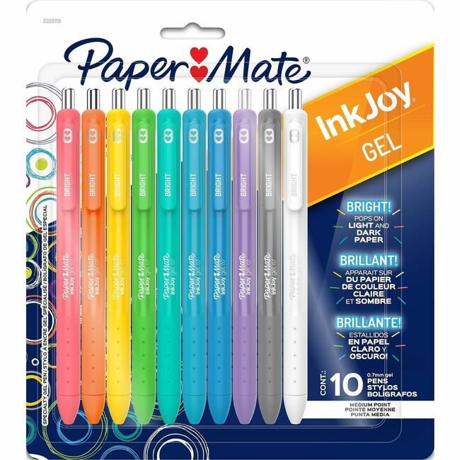 Newell Brands Paper Mate Pen Gel Ij Bright Assorted 10 Count PAP2226119