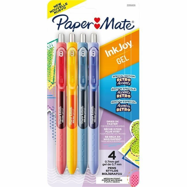 Newell Brands Paper Mate Pen Gel Ij Retroact Assorted 4 Pack PAP2205628