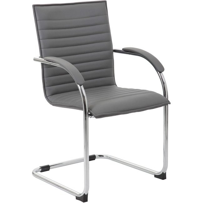 Boss Office Products Chair Guest Gray 2-PK BOPB9536GY2