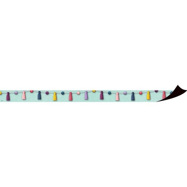 Teacher Created Resources Set Border Mag Pom-Poms/Tassel TCR77568