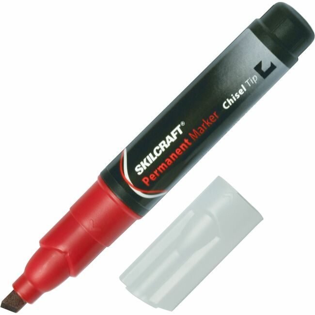 Marker Perm Tube Chisel Red NSN9731062