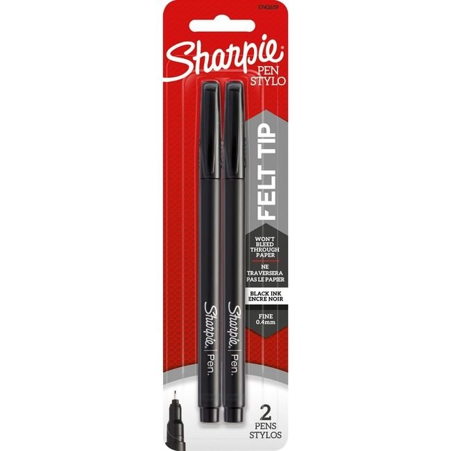 Sharpie / Expo / Prismacolor / Sanford Pen Black 2 Pack SAN1742659