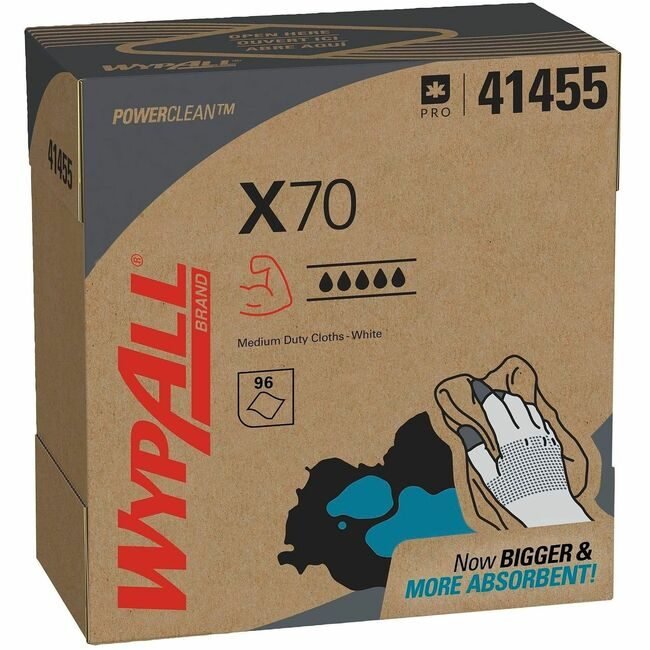 Kimberly-Clark Professional Kleenex / Scott / WypAll / Kimtech Wiper X70 Hydroknit KCC41455