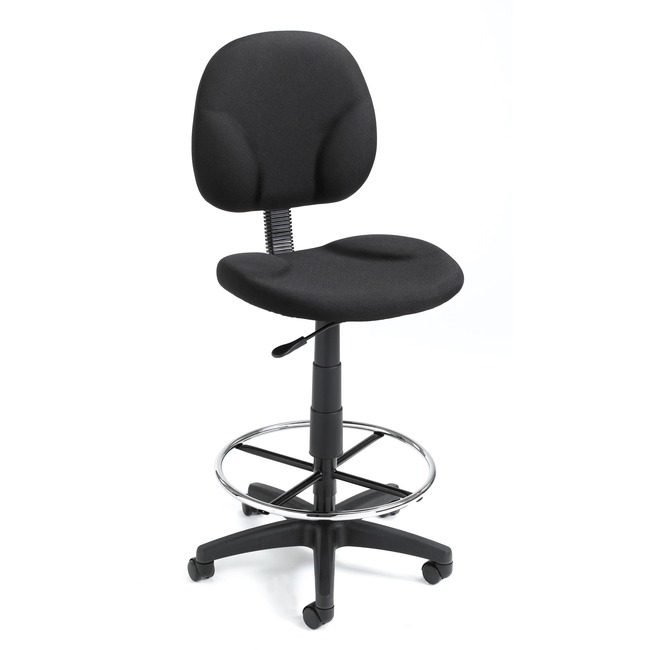 Boss Office Products Stool Armless Fabric Black BOPB1690BK