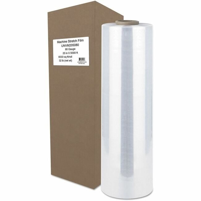 Universal Office Products Film 20"X5000X80GA Clear UNVM205080