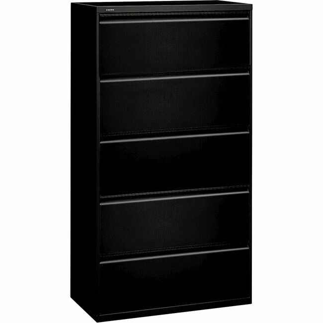 The HON Company File Lateral 5DRAWER Black HON885LP