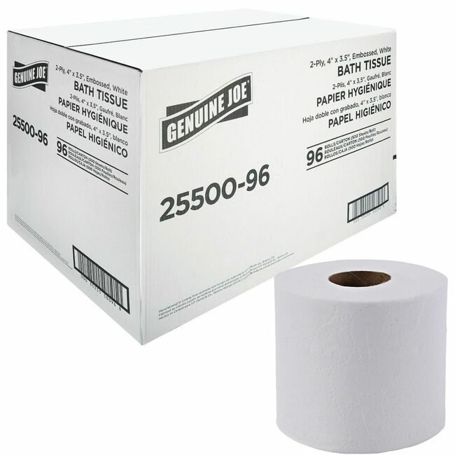 Genuine Joe Tissue Brt 2PLY 500SH White GJO2550096