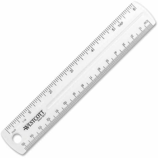 Acme United Corporation Westcott / Ruler Plastic 6" ACM45016