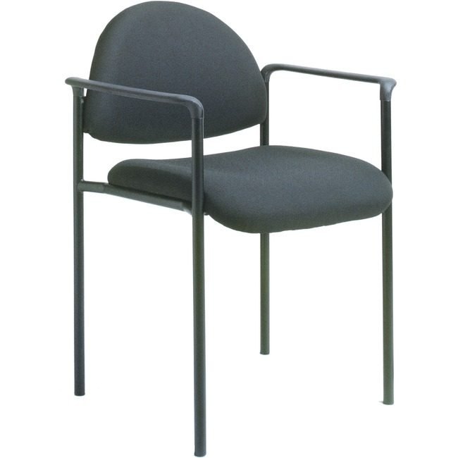 Boss Office Products Chair Stacking Fabric Black BOPB9501BK