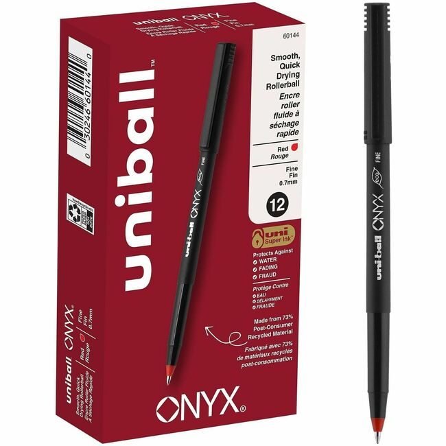 Mitsubishi Pencil Co. / uni-ball Pen Onyx 0.7MM Red UBC60144