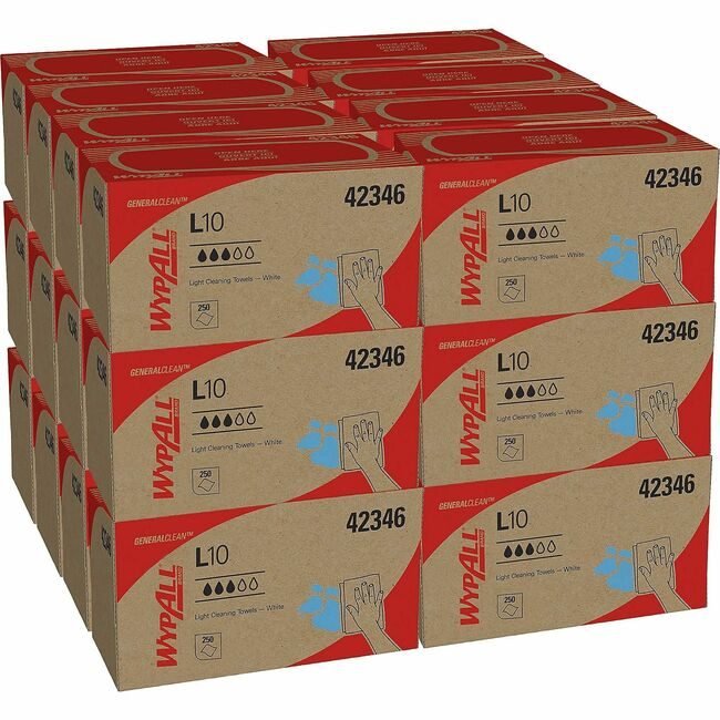 Kimberly-Clark Professional Kleenex / Scott / WypAll / Kimtech Wipe L10 Lightwght KCC42346