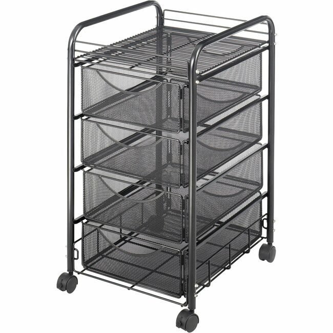 Safco Products Cart 4DRAWER MESH SAF5214BL