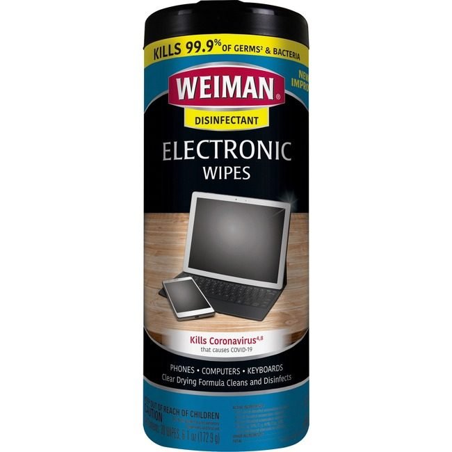 Weiman Products Wipes Electronic 7X8 30 Count WMN93A
