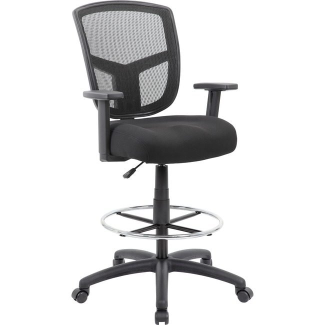 Boss Office Products Stool Drafing Mesh Black BOPB16021