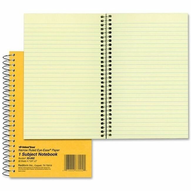 Dominion Blueline, Inc. Schneider Vizz Notebook Narrow 7.75X5 80SH RED33-002
