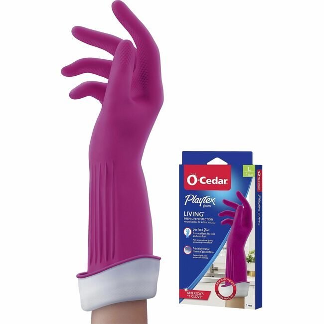 Freudenberg Household Products LP O-Cedar Gloves Hsehld Reusable Large FHP166120