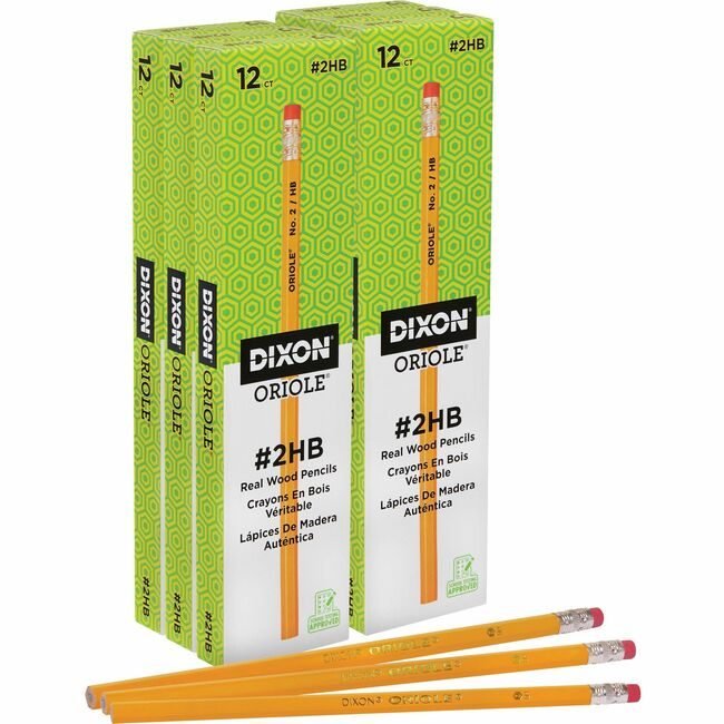 Dixon Ticonderoga Company / Pencil Oriole #2HB Yw 12 Count DIX12872PK