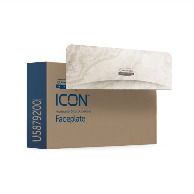 Kimberly-Clark Professional Kleenex / Scott / WypAll / Kimtech Faceplate Dispenser Bt 2HRZ Mrbl