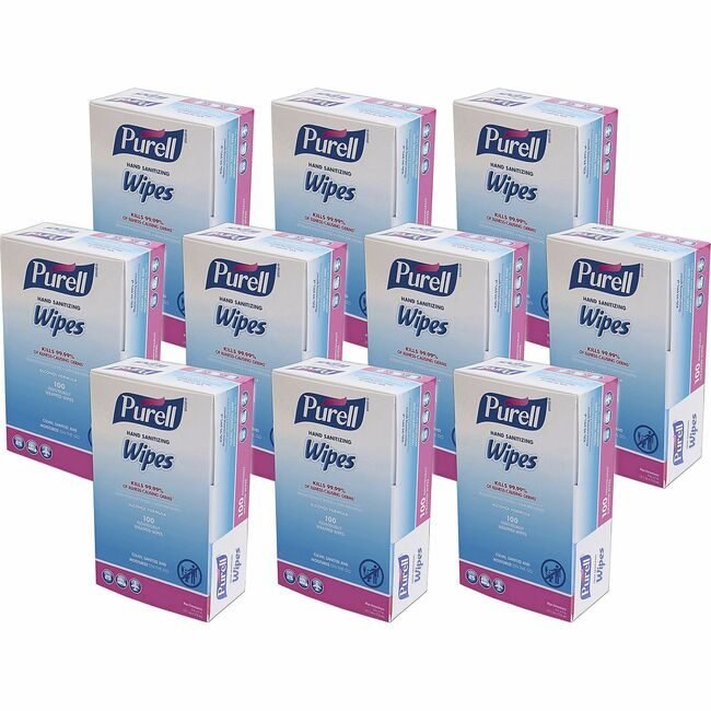 GOJO Industries Wipes Sanitizing Hand Purel GOJ902210CT