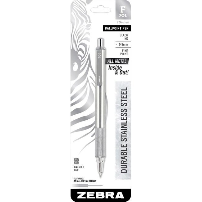 Zebra Pen Corporation Ballpnt F-701 Rt 0.7 Black ZEB29411