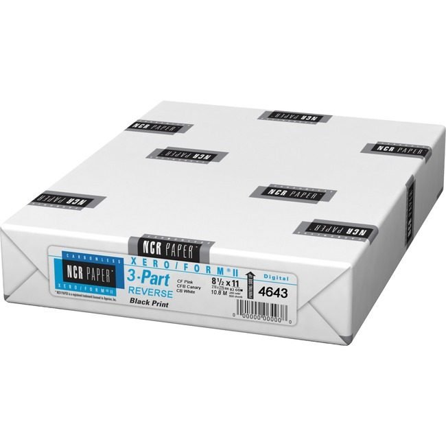 NCR Corporation / Appvion forms Paper Crbnless 3PART Revrse NCR4643