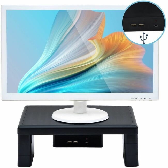 Data Accessories Company Stand Monitor Hub USB Black DTA02159