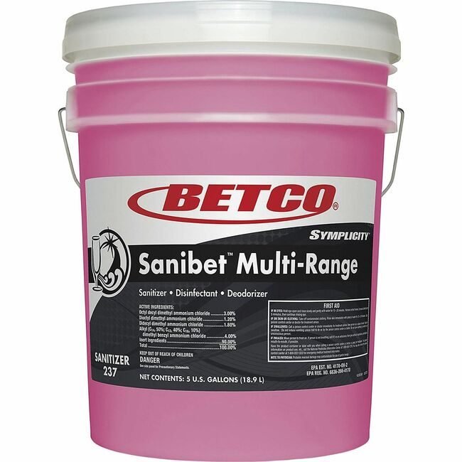 Betco Corporation Sanitizer Sanibet 5GAL BET2370500