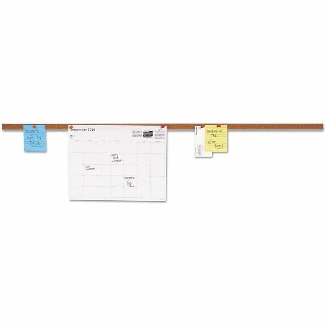 Universal Office Products Bar Bulletin Cork 36" Al UNV43436