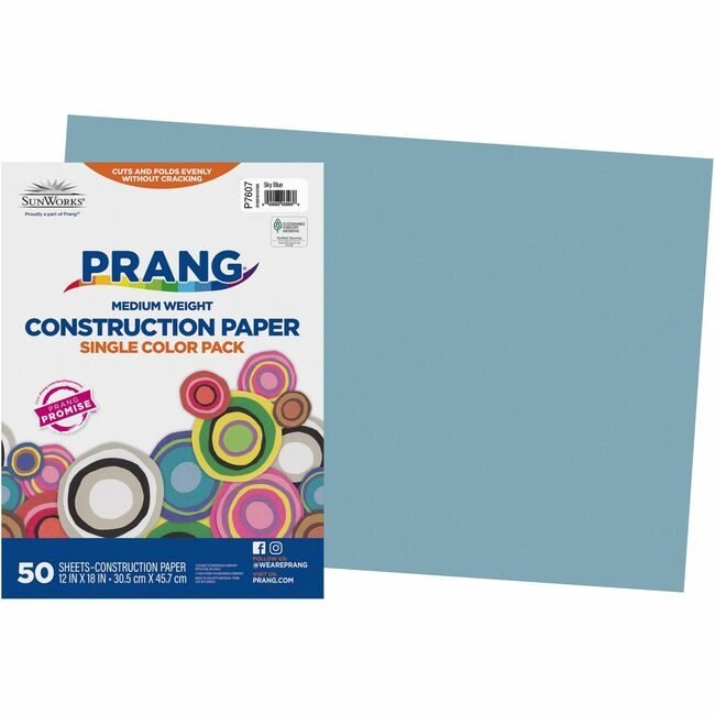 Pacon Corporation Paper Constr 12X18 Sbe 50SH PAC7607