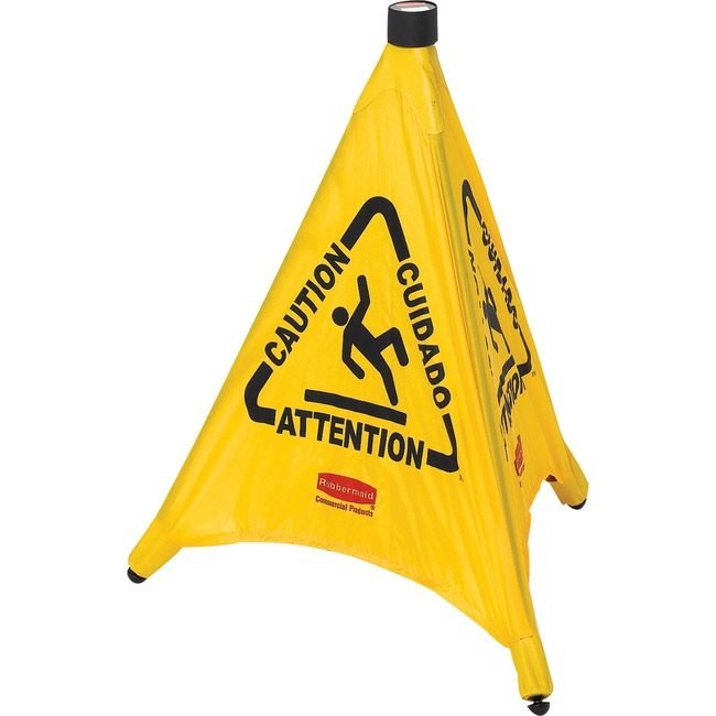 Rubbermaid Commercial Products Cone Safety Popup Caution RCP9S0000YWCT