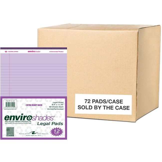 Roaring Spring Paper Products Legal Pad 11" 12 Pack Ivory ROA74140CS