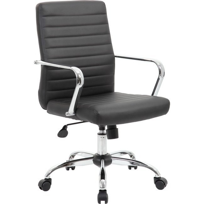Boss Office Products Chair Task Vinyl Black BOPB436CCP
