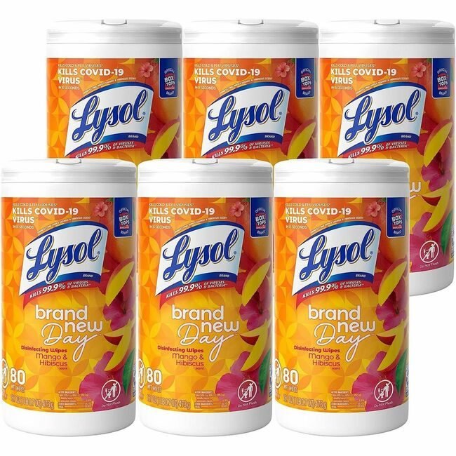 Reckitt Lysol / Resolve / Air Wick / Easy-Off / product-specific Wipes Brand New Day 80 Count