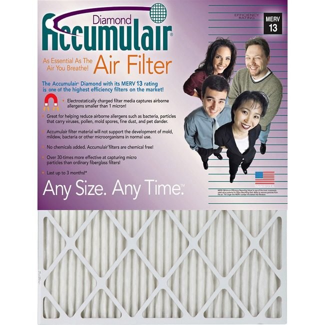 AirFilters.com Accumulair Filter Diamond 12X24X1 FLNFD12X244