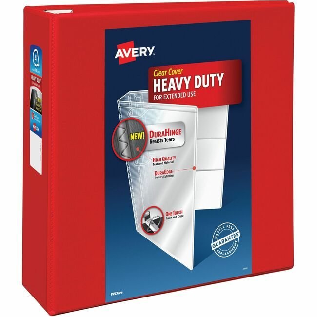 Avery Products Corporation Binder View Hd Ezd 4" Red AVE79326