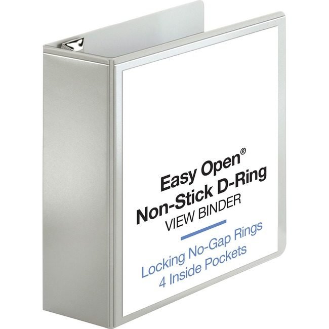 Business Source Binder View D-Ring 4" We BSN26963