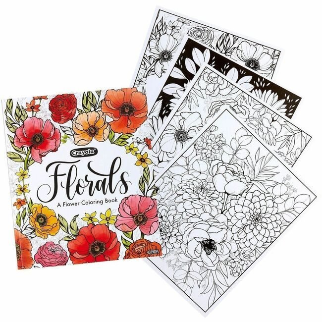 Crayola LLC Clrgbk 40PGS FLORAL 24PK CYO041082